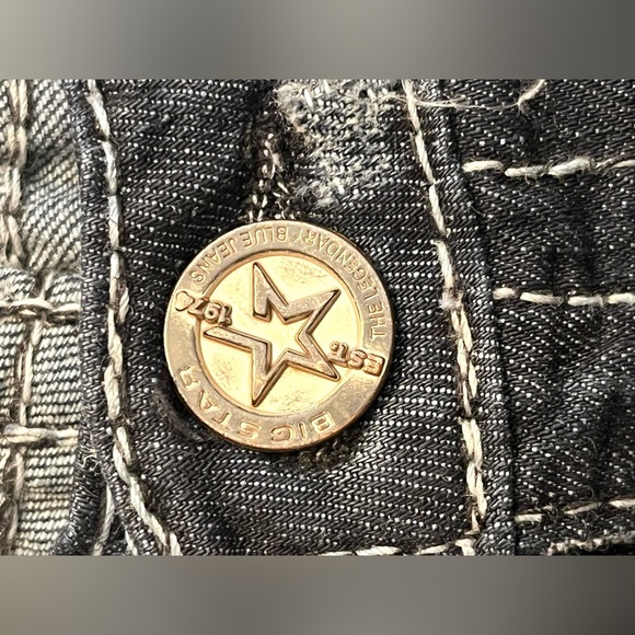 Big Star “NICO” Vintage Collection Women’s Distressed Denim Blue Jeans Size 27 - Picture 6 of 16